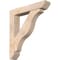 Ekena Millwork Funston Slat Smooth Bracket w/ Offset Brace, Douglas Fir, 7 1/2"W x 40"D x 44"H BKT0806X40X44FST06SDF - alternate 1